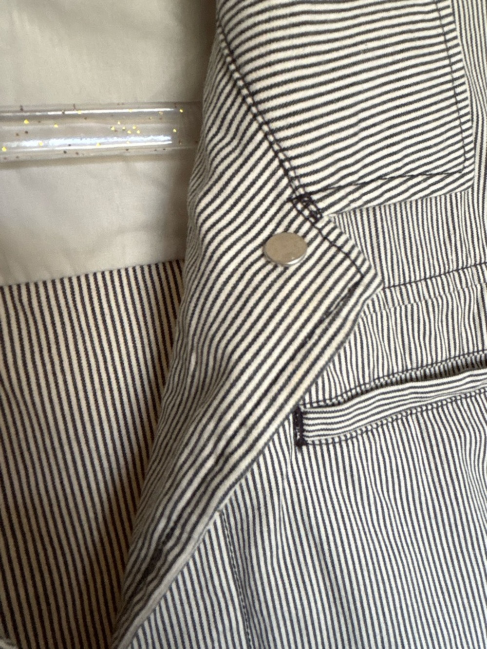 Faconnable Light Gray Pinstripe Shirt Jacket - Picture 5 of 14